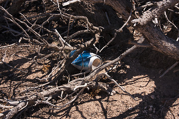 Image showing Trash in nature