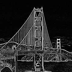 Image showing The art of the Golden Gate Bridge