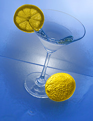 Image showing Blue Painting of a fancy drink