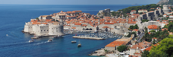 Image showing Dubrovnik, Croatia, panorama of the medieval city