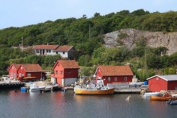 Image showing Norway fishing village