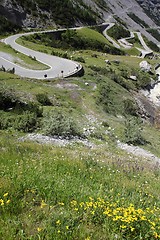 Image showing Road in Italian Alps