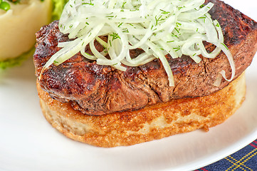 Image showing Gourmet steak meat