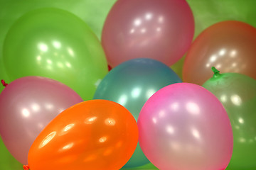 Image showing Festive Colorful Balloon Background 