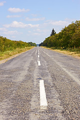 Image showing Rural asphalted road