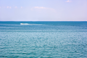 Image showing Foam track astern water scooter