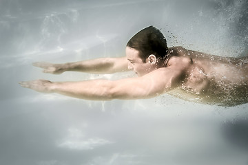 Image showing diving man