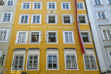 Image showing Mozart's Birthplace in Salzburg