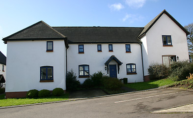 Image showing white washed houses