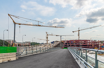 Image showing Modern construction site