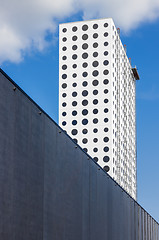 Image showing Modern building with round windows