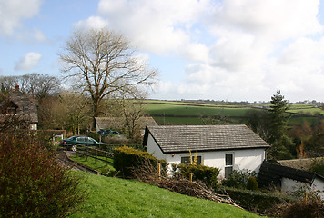 Image showing village buildings