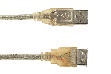 Image showing USB connector, transparent