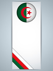 Image showing Algeria Country Set of Banners