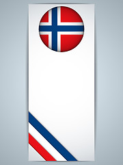 Image showing Norway Country Set of Banners