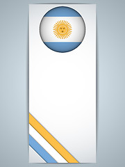 Image showing Argentina Country Set of Banners