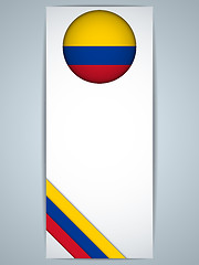 Image showing  Colombia Country Set of Banners