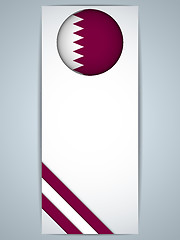 Image showing Qatar Country Set of Banners