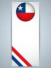 Image showing Chile Country Set of Banners