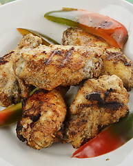 Image showing Grilled Chicken Wings