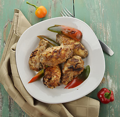 Image showing Grilled Chicken Wings 