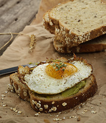 Image showing Avocado Breakfast Sandwich