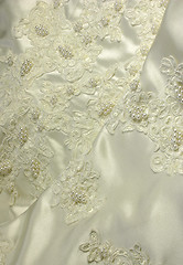 Image showing bridal gown details