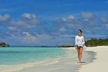 Image showing happy woman enjoy  summer time