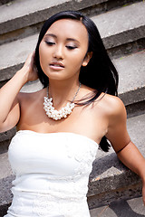 Image showing attractive young asian woman beauty portrait 