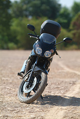 Image showing Front of motorbike