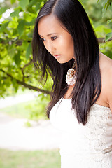 Image showing attractive young asian woman beauty portrait 