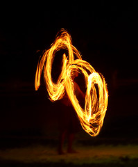 Image showing Flame juggler