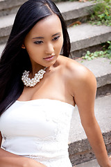 Image showing attractive young asian woman beauty portrait 