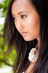 Image showing attractive young asian woman beauty portrait 