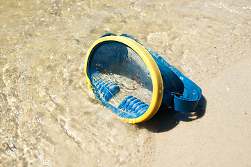 Image showing face mask on beach