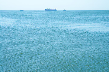 Image showing alone ship in Black sea