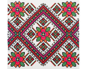 Image showing embroidered good by cross-stitch pattern