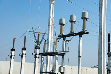 Image showing view to high voltage substation