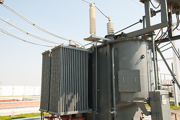 Image showing transformer on high voltage substation