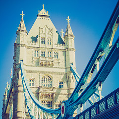 Image showing Vintage look Tower Bridge London