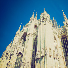 Image showing Retro look Duomo, Milan