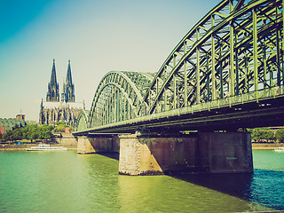 Image showing Retro look Koeln panorama