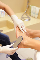 Image showing Professional pedicure