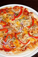 Image showing meat pizza