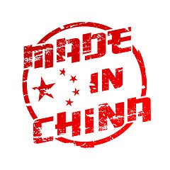 Image showing Made in China Vector Stamp