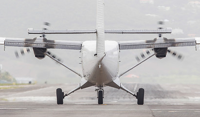 Image showing Airplane on a runway