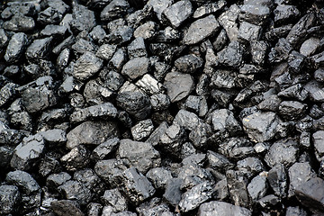 Image showing Pile Of Black Coal