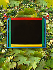 Image showing colored blackboard