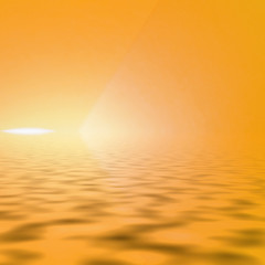 Image showing Golden shiny background with blurred ripples