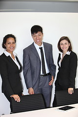 Image showing International professional team in the office